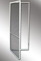 Krilni komarnik za vrata - integrisan sistem koji se otvara sa vratima