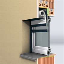 Podfasadna aluminijumska roletna sa kutijom skrivenom ispod fasade, vrhunska estetika i odlična termo izolacija.