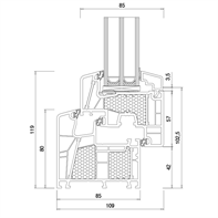 Aluplast Energeto 8000 PVC profil - tehnički detalji i dimenzije