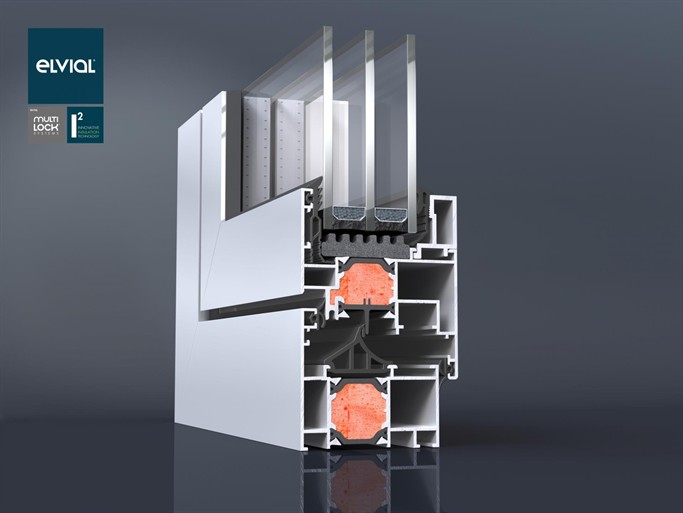 Elvial 4600 toplinski prekinut aluminijumski profil za energetski efikasne prozore