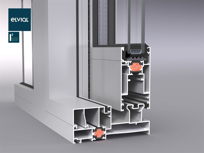 Klizni aluminijumski sistem Elvial 6700 za terasna staklena vrata